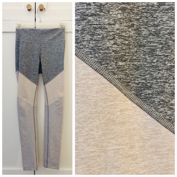 Outdoor Voices x Allbirds Tri-Color Gray Whiteout 7/8 Springs Leggings, sz. XS - Picture 10 of 16